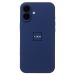 Чехол-накладка Soft Touch для Apple iPhone 16 (dark blue)#2067597