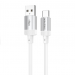 Кабель USB - Type-C Borofone BX108 (повр.уп) 18W 100см 3A  (white) (236374)#2044014