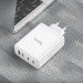 Адаптер Сетевой Hoco N31 PD (повр. уп.) 3Type-C/USB 100W (white) (236430)#2043681