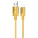 Кабель USB - Apple lightning Borofone BX108 (повр.уп) 12W 100см 2,4A  (gold) (236303)#2044021