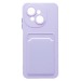 Чехол-накладка - SC337 с картхолдером для "Tecno Spark Go 1" (light violet) (235915)#2047346