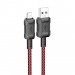 Кабель USB - Lightning HOCO X94 (2.4A/1m/текстиль) красный#2046787