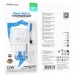 Адаптер Сетевой с кабелем Borofone BAS41A Potential 2USB 2,4A/12W (Lightning/USB) (white) (235125)#2048065