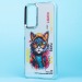 Чехол силиконовый Samsung A25 зекркальный с принтом "Кот"#2084553