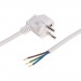 Шнур электрический с вилкой ПВС 3х1,5 мм2 1,5м (белый) Rexant#2050030