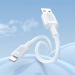 Кабель USB - Apple lightning Borofone BX111 Feliz 100см 2,4A  (white) (235099)#2050261