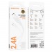Кабель USB - micro USB Borofone BX111 Feliz 100см 2,4A  (white) (235101)#2050256