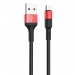 Кабель USB - Micro USB HOCO X26 1.0м 2.0A (черно-красный), шт#2050761