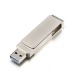 USB 3.0 Flash накопитель 64GB шт.USB (A)+шт.Type-C GoPower MODERN, металл серый#2050771