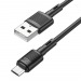 Кабель USB - micro USB Hoco X83 (повр. уп.) 100см 2,4A  (black) (238276)#2051141