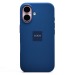 Чехол-накладка Silicone Case SafeMag с анимацией для "Apple iPhone 16" (dark blue) (235630)#2052743