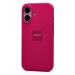 Чехол-накладка Silicone Case SafeMag с анимацией для "Apple iPhone 16" (diffese moon red(235628)#2052739