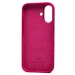 Чехол-накладка Silicone Case SafeMag с анимацией для "Apple iPhone 16" (diffese moon red(235628)#2052740