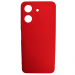 Чехол силиконовый Xiaomi Redmi 13/13C/Poco C65 Silicone Cover без лого красный#2052020