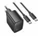 СЗУ с выходом USB Hoco CS61A (PD30W/QC/1USB C/1USB/кабель Type-C - Type-C) черное#2053063