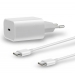 Сетевой адаптер питания USB-C 20W + кабель Type-C-Type-C 15 Pro Max с лого (белый)#2055591