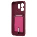 Чехол-накладка - SC304 с картхолдером для "Infinix Hot 50i" (bordo) (237617)#2063217