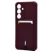 Чехол-накладка - SC304 с картхолдером для "Samsung Galaxy S24FE" (bordo) (237266)#2059331