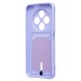 Чехол-накладка - SC304 с картхолдером для "Tecno Spark 30C 4G" (light violet) (237702)#2139995