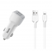 АЗУ с выходом USB Hoco Z23 (12W/2.4A/2USB/кабель Lightning) белое#2057813