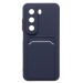 Чехол-накладка - SC337 с картхолдером для "Infinix Hot 50 5G" (dark blue) (237599)#2061923