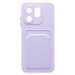 Чехол-накладка - SC337 с картхолдером для "Infinix Hot 50i" (light violet) (237621)#2061881