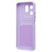 Чехол-накладка - SC337 с картхолдером для "Infinix Hot 50i" (light violet) (237621)#2090200