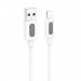 Кабель USB - Apple Lightning BOROFONE BX114 Silicone (белый) 1м#2102419