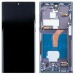Дисплей для Samsung Galaxy S22 Ultra (S908B/S9080) модуль с рамкой Бордовый - (OLED)#2086699