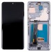 Дисплей для Samsung Galaxy S20 Ultra (G988B) модуль с рамкой Серый - (OLED) (Full Size)#2086174