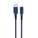 Кабель USB - Lightning HOCO X59 (2.4A/2m/текстиль) синий#2061421