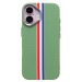 Чехол-накладка Luxo Creative PC  для "Apple iPhone 16" (131) (green/multicolor) (235590)#2070840