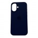 Чехол iPhone 16 Silicone Case (c Лого) №08 Полуночный Синий#2062638