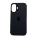 Чехол iPhone 16 Silicone Case (c Лого) №15 Серая Сажа#2062634