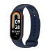 Ремешок - WB13 силикон на кнопке Xiaomi Mi Band 8 (dark blue) (236227)#2065982