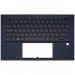 Топ-панель для ноутбука Asus ExpertBook B9450FA темно-синяя с подсветкой#2063791