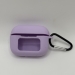 Чехол для наушников с дисплеем Silicone case, с карабином, пурпурный#2142769