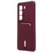 Чехол-накладка - SC304 с картхолдером для "Infinix Hot 50 4G" (bordo) (237575)#2139873