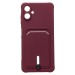 Чехол-накладка - SC304 с картхолдером для "Samsung Galaxy A06" (bordo) (235676)#2067423