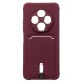 Чехол-накладка - SC304 с картхолдером для "Tecno Spark 30 4G" (bordo) (237638)#2067420