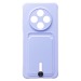 Чехол-накладка - SC304 с картхолдером для "Tecno Spark 30 4G" (light violet) (237639)#2067409