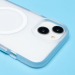 Чехол-накладка - SM038 SafeMag для "Apple iPhone 15" (white/matte transparent) (238588)#2109885