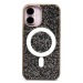 Чехол-накладка - SM029 POSH SHINE SafeMag для "Apple iPhone 16" россыпь кристаллов (gray tit(237142)#2070878