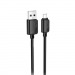 Кабель USB - MicroUSB Hoco X113 (2.4A, оплетка нейлон) Черный#2078953