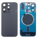 Задняя крышка для iPhone 16 Pro Max (A3296) в сборе со стеклом камеры Черный (стекло, монолит, MagSafe, логотип) - Премиум#2103085