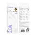Кабель USB - Type-C Borofone BX111 Feliz (повр. уп.) 15W 100см 3A  (white) (238887)#2072344