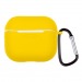 Чехол для наушников AirPods 3 Silicone Case с карабином желтый#2072586