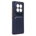 Чехол-накладка - SC337 с картхолдером для "Xiaomi Redmi Note 14 Pro" (dark blue) (238764)#2077485