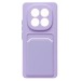 Чехол-накладка - SC337 с картхолдером для "Xiaomi Redmi Note 14 Pro" (light violet) (238765)#2077471