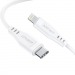 Кабель Type-C - Lightning Acefast C3-01 (3A, 30W, PD, MFI, 1.2 м) Белый#2073045